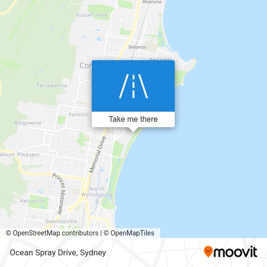 Ocean Spray Drive map