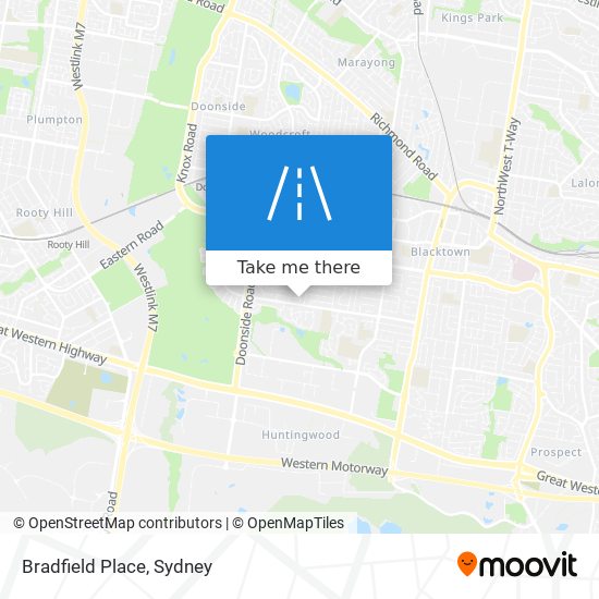 Bradfield Place map