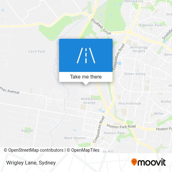 Wrigley Lane map