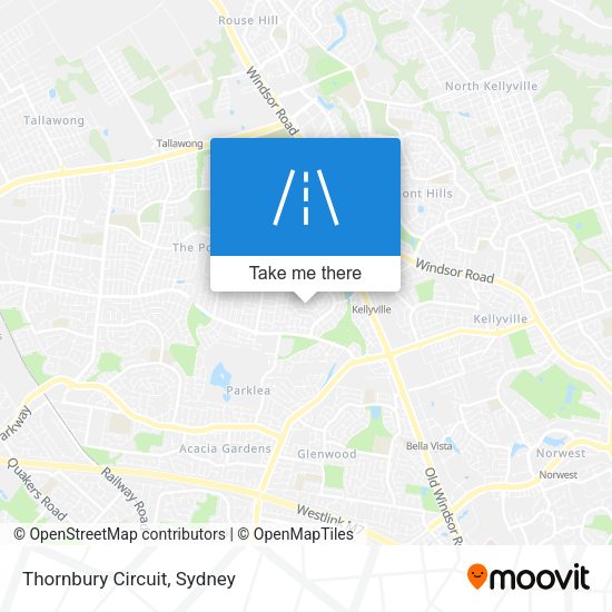 Thornbury Circuit map