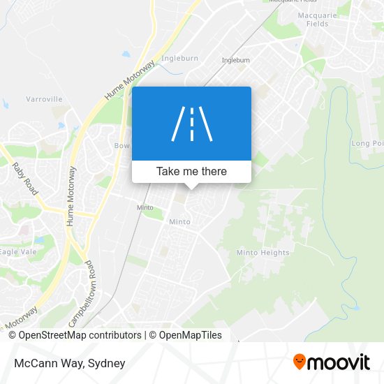 McCann Way map