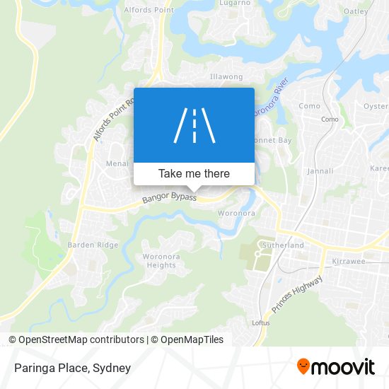 Paringa Place map