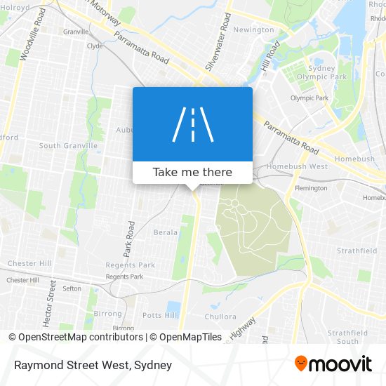 Raymond Street West map