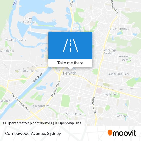 Combewood Avenue map
