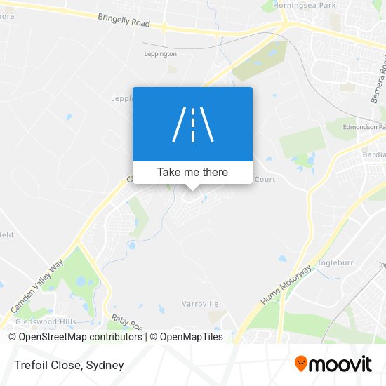 Trefoil Close map