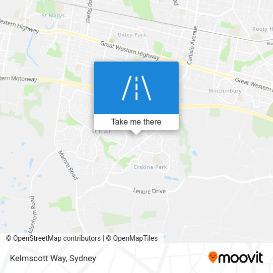 Kelmscott Way map