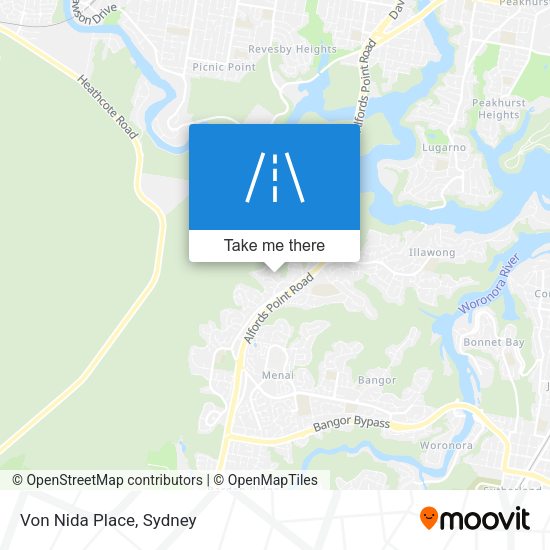 Von Nida Place map
