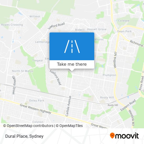 Dural Place map