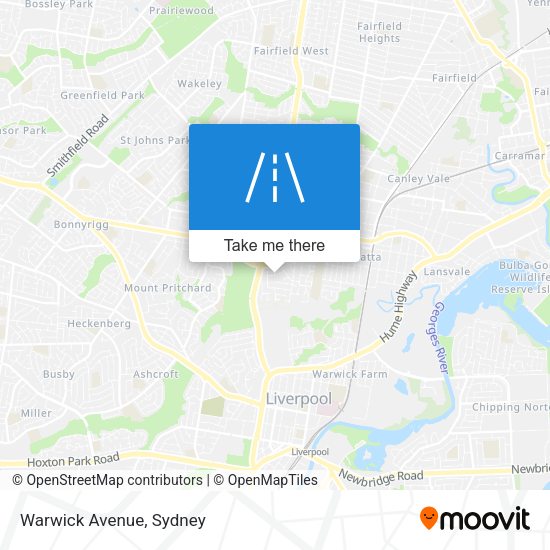 Warwick Avenue map