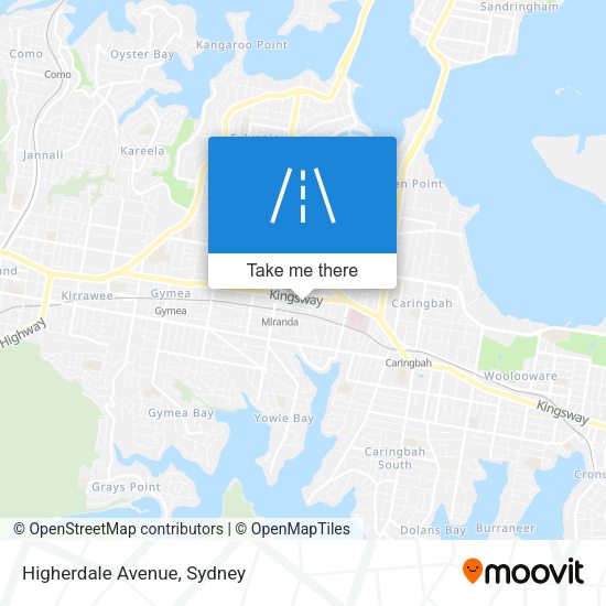 Higherdale Avenue map