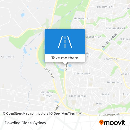 Dowding Close map