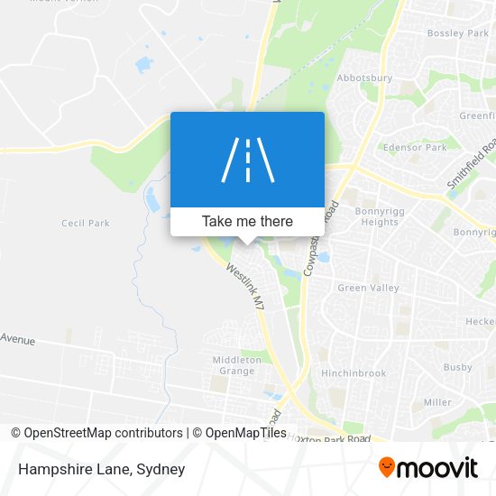 Hampshire Lane map
