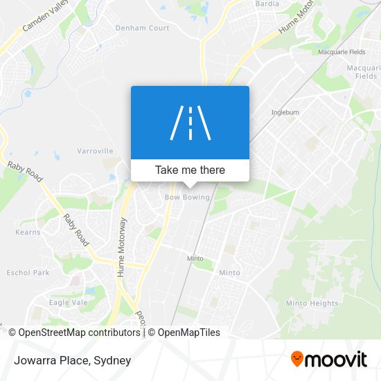 Jowarra Place map