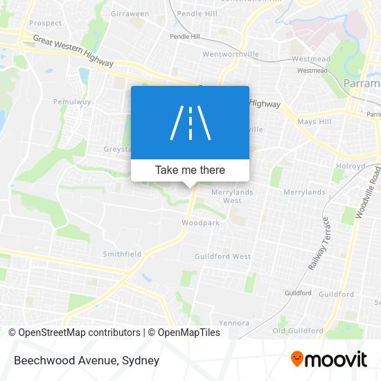 Beechwood Avenue map