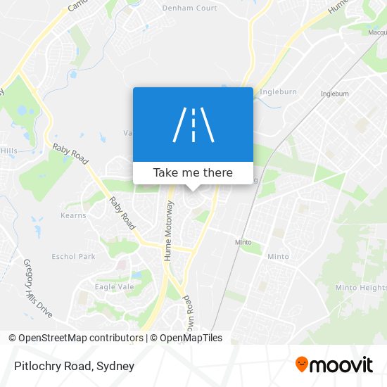 Pitlochry Road map