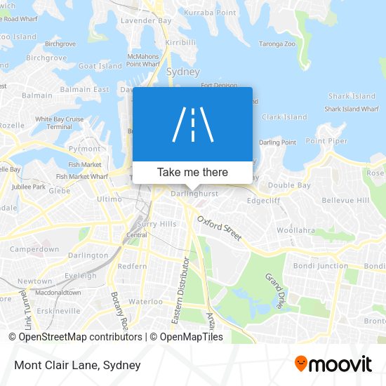 Mont Clair Lane map