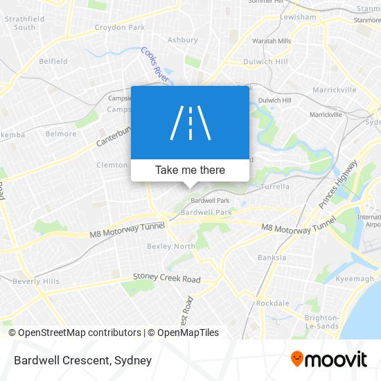 Bardwell Crescent map