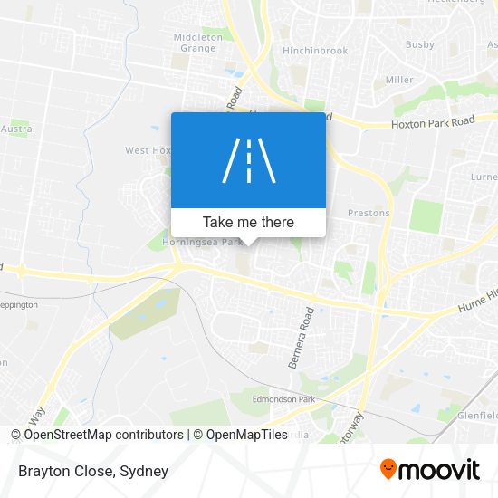 Brayton Close map