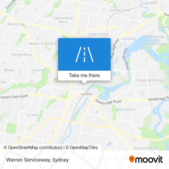 Warren Serviceway map
