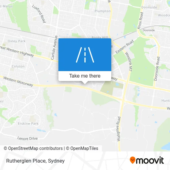 Mapa Rutherglen Place