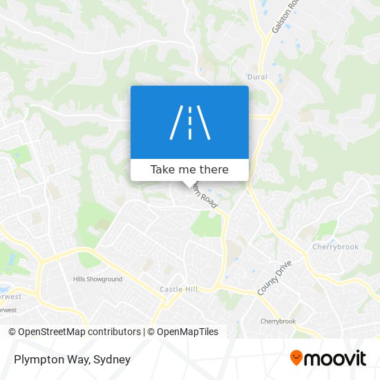 Mapa Plympton Way