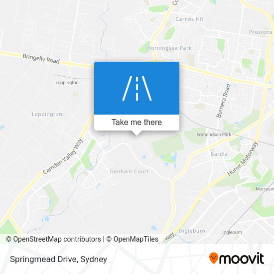 Springmead Drive map