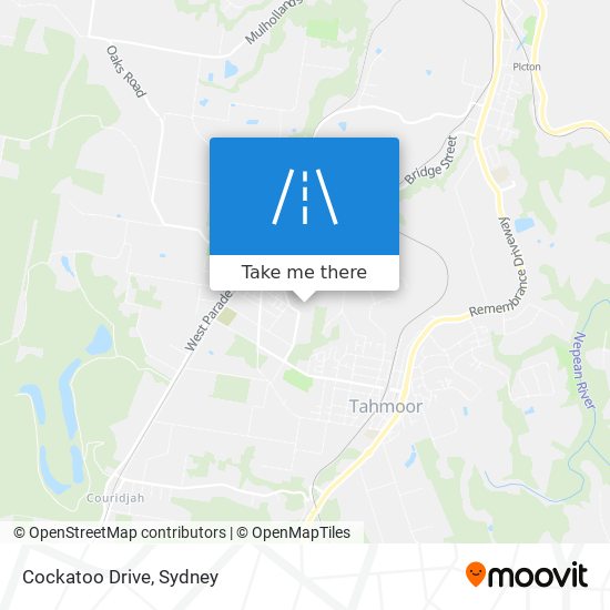 Mapa Cockatoo Drive