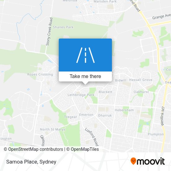 Samoa Place map