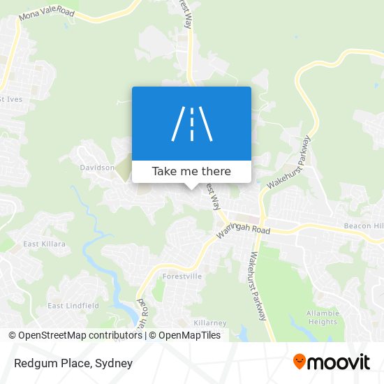 Redgum Place map