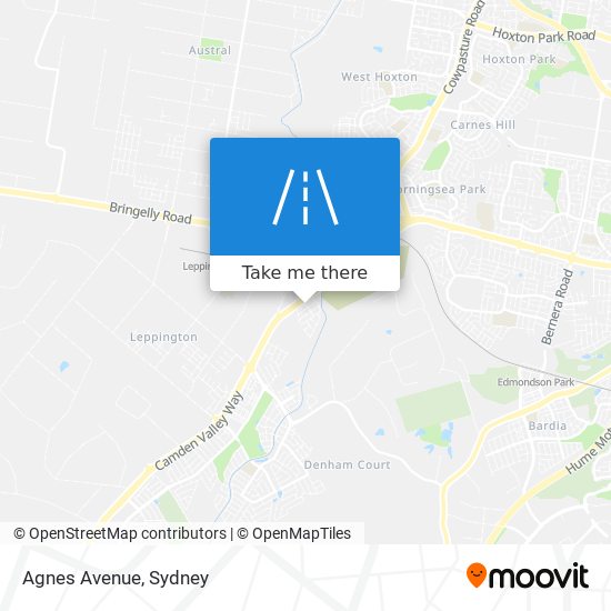 Agnes Avenue map