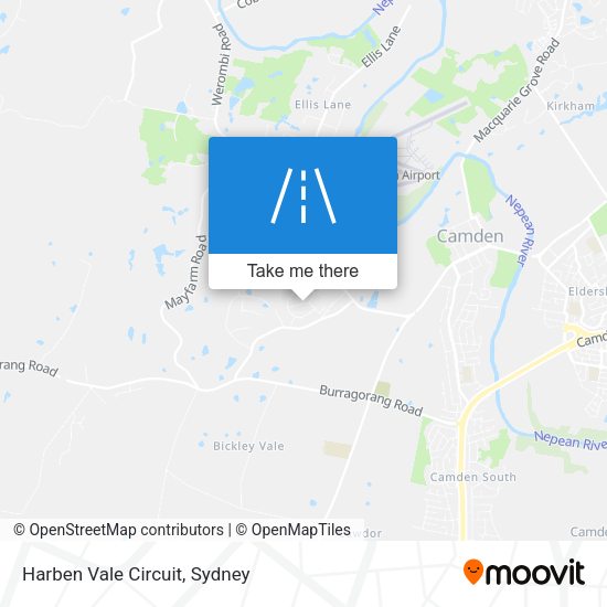 Harben Vale Circuit map