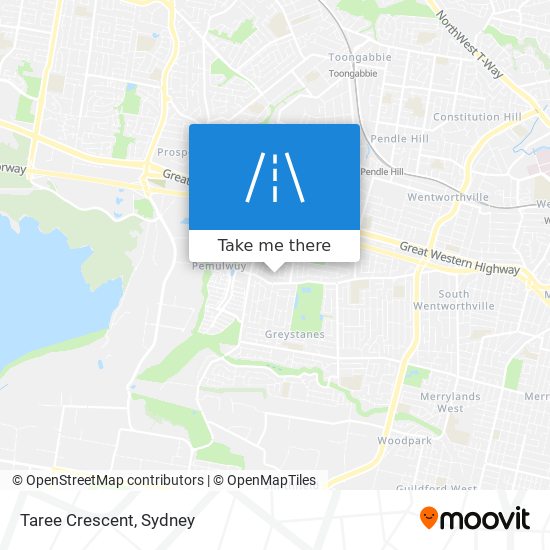 Mapa Taree Crescent