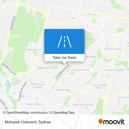Mohawk Crescent map