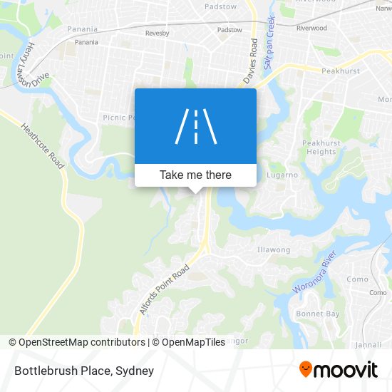 Bottlebrush Place map