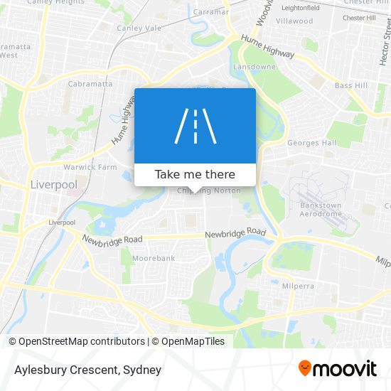 Mapa Aylesbury Crescent