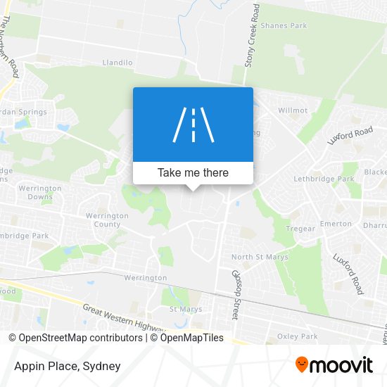 Appin Place map