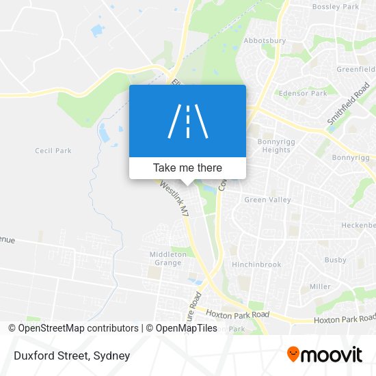 Duxford Street map