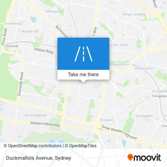 Duckmallois Avenue map