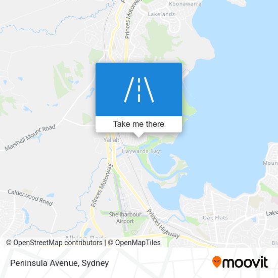 Peninsula Avenue map