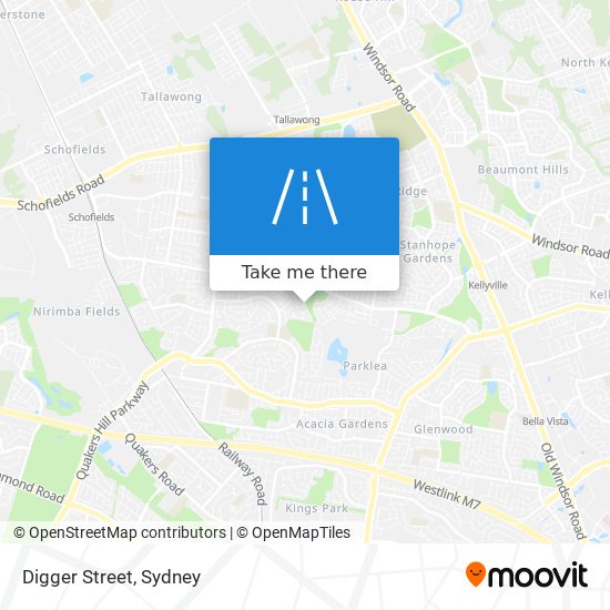 Digger Street map