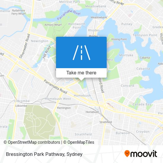Bressington Park Pathway map
