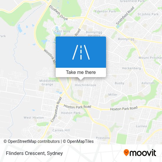 Flinders Crescent map