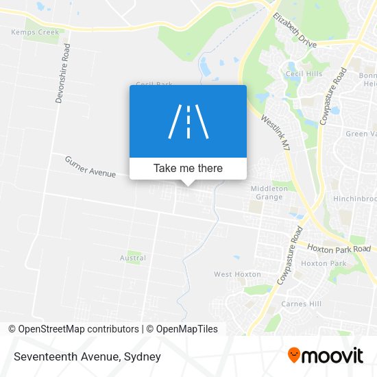 Seventeenth Avenue map