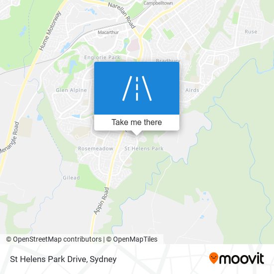 Mapa St Helens Park Drive