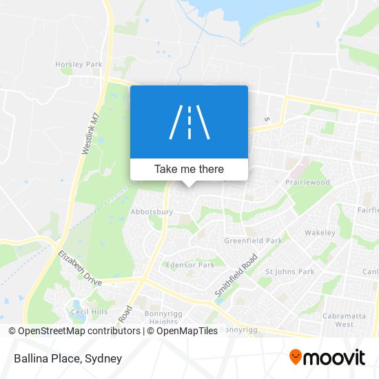 Ballina Place map