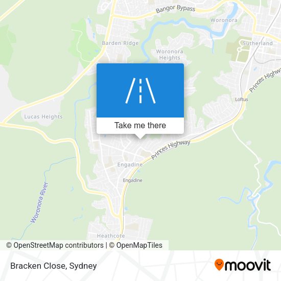 Bracken Close map