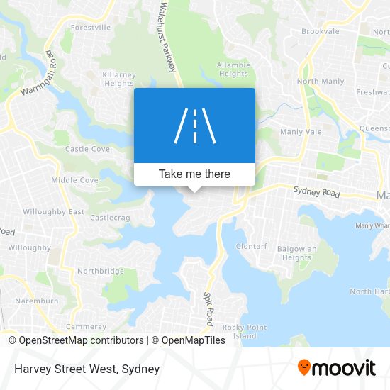 Harvey Street West map