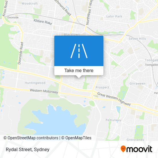 Rydal Street map