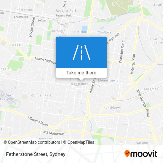Fetherstone Street map