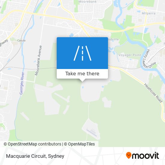 Macquarie Circuit map